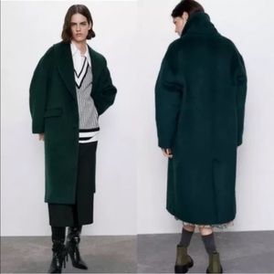 Zara tuxedo collar coat